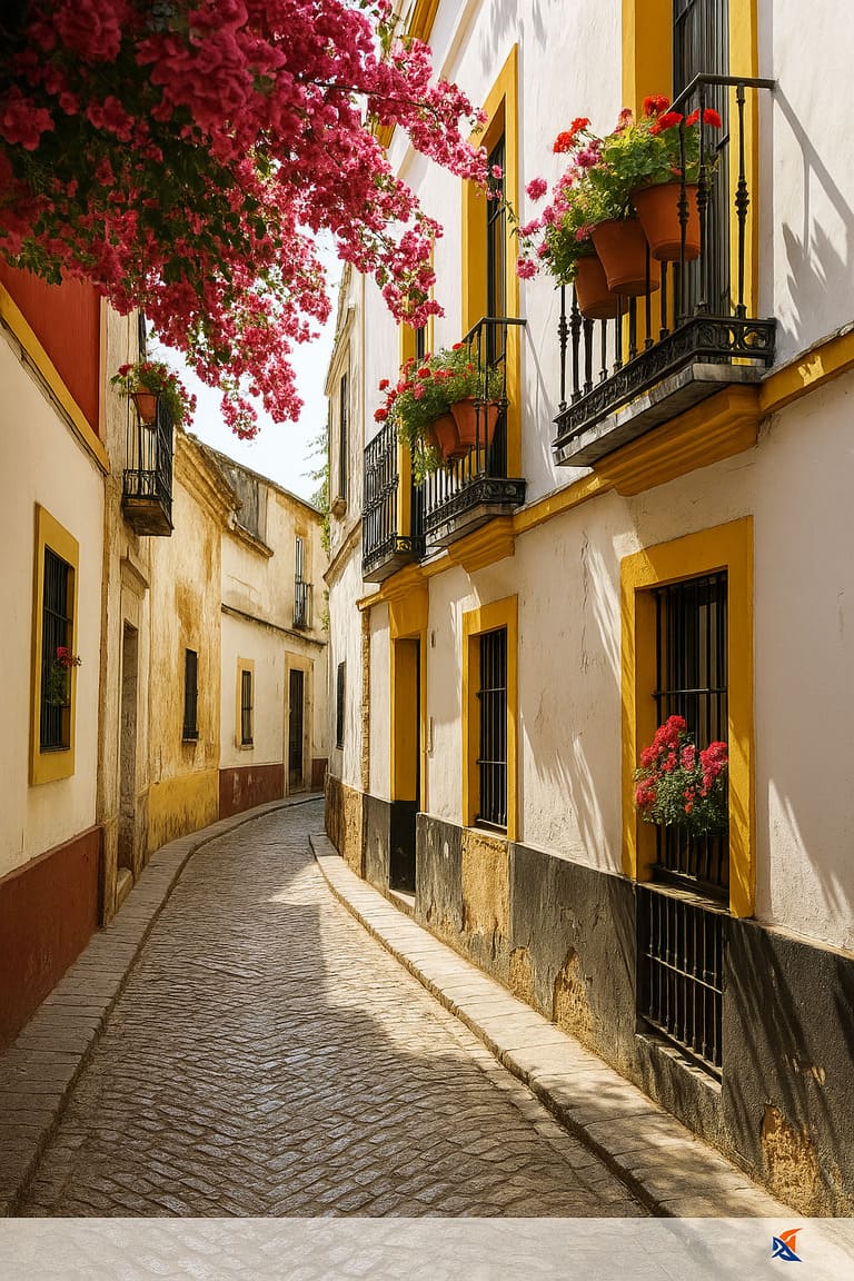 El barrio de Santa Cruz, corazón histórico de Sevilla.