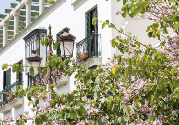 Balcones en la judería de Sevilla